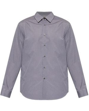 Paul Smith Checked-Pattern Shirt - Purple
