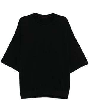 DEVOA T-Shirt En Coton - Noir