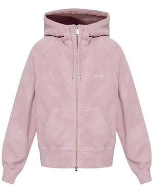 Carhartt Sudadera Con Capucha Y Motivo De Salpicadura De Pintura - Rosa