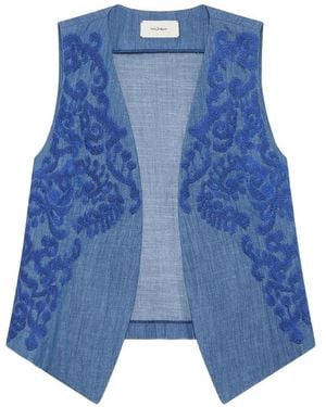 Maliparmi Chaleco Ikat On Chambray - Azul