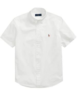 Polo Ralph Lauren Button-Down Short-Sleeve Shirt - White