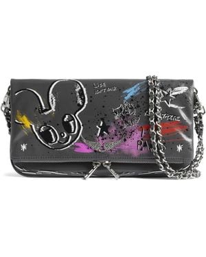 Zadig & Voltaire X Humberto Cruz Rock Chain Clutch Bag - Grey