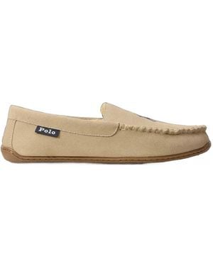 Polo Ralph Lauren Chaussons Brenan En Daim - White