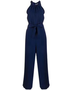 P.A.R.O.S.H. Sleeveless Wide-Leg Jumpsuit - Blue