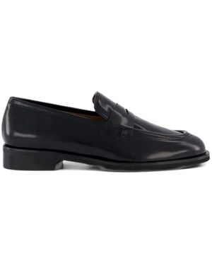 Gibaldi Martina T Abrasivato Loafers - Black