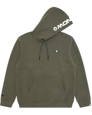 Aape By A Bathing Ape Logo-Print Hooded Sweatshirt - Green