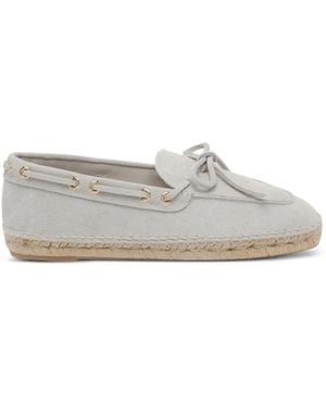 Paloma Barceló Isis Suede Loafers - White