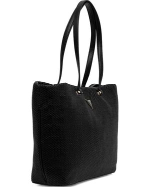 Guess Phaedra Woven Tote Bag - Noir