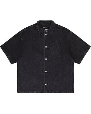 Purple Brand ショートスリーブ デニムシャツ - ブルー