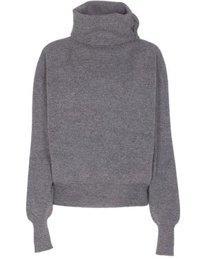 Haikure Roll-Neck Jumper - Grey