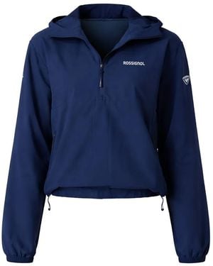 Rossignol Stretch Zip-Up Hooded Jacket - Blue