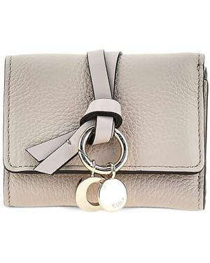 Chloé Knot Charm Wallet - Grey