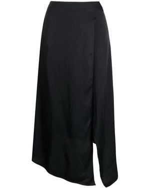 Stella McCartney Asymmetric High-Waisted Midi Skirt - Blue