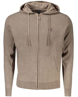 Norway 1963 Zip-Up Knit Hoodie - Grey