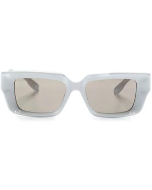 Gucci Gg1529S Rectangle-Frame Sunglasses - White