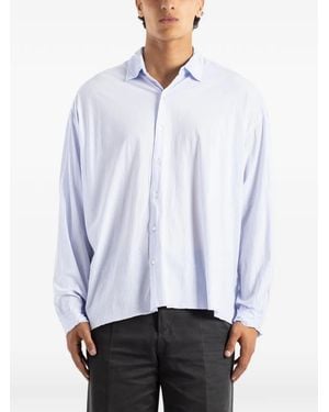 KANEMASA PHIL Dropped-Shoulder Artisan Shirt - White