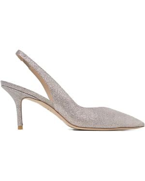Stuart Weitzman Pointed Slingback Pumps - White