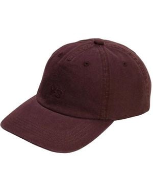 Y-3 Embroidered-Logo Cotton Dad Cap - Brown
