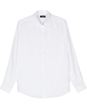 Theory Irving Linen Shirt - White