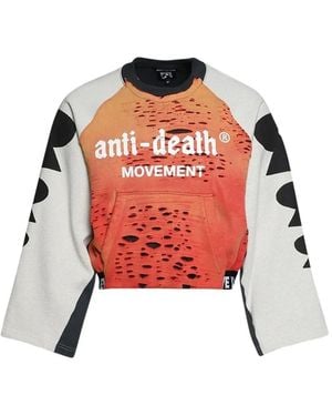 RIVINGTON roi Rebis Amor Rose Cotton Sweater - Red