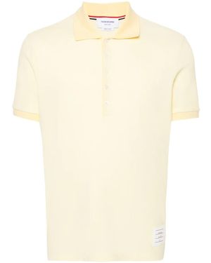 Thom Browne Bar Cotton Polo Shirt - Natural