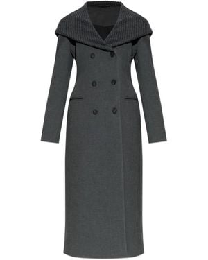 DIESEL Buttoned Coat - Black