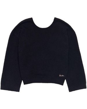 Bimba Y Lola Rounded-Back Jumper - Blue