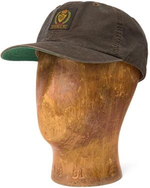 RRL Embroidered-Patch Cap - Brown