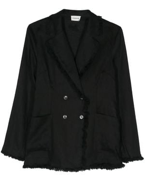 P.A.R.O.S.H. Blazer Beach24 Con Frange - Nero