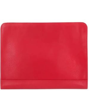 Longchamp Le Foulonné Leather Case - Red