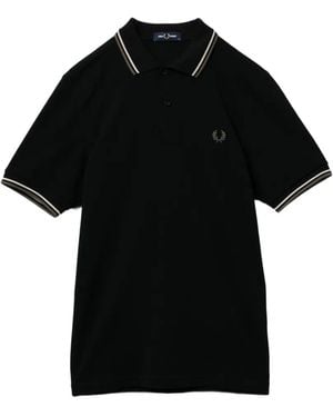 Fred Perry Twin Tipped Polo Shirt - Black