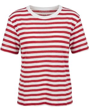 Majestic Filatures Horizontal-Stripe T-Shirt - Red