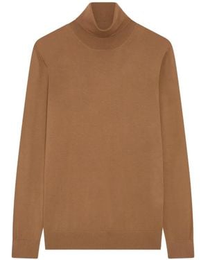 Lardini Fein Gestrickter Rollkragenpullover - Braun