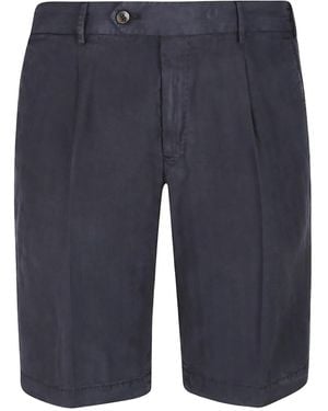 PT Torino Chino Corti Con Pieghe - Blu
