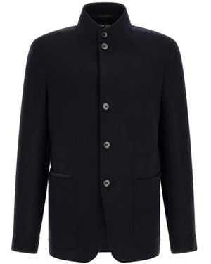 ZEGNA Il Conte Cashmere Jacket - Blue