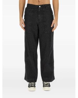 Maison Kitsuné Buttoned Pocket Jeans - Black