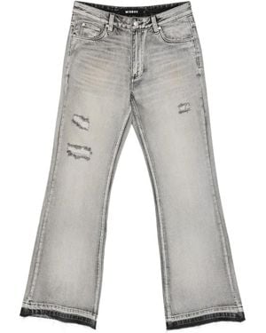 MISBHV Distressed Bootcut Jeans - Grey