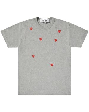COMME DES GARÇONS PLAY ハートプリント Tシャツ - グレー