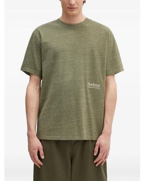 Barbour Logo-Detail T-Shirt - Green