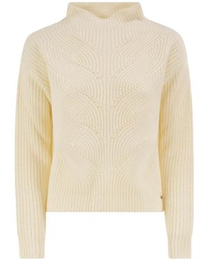Herno Knit High-Neck Sweater - White