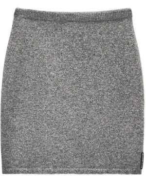 Alexander Wang Ribbed Mini Skirt - Grey