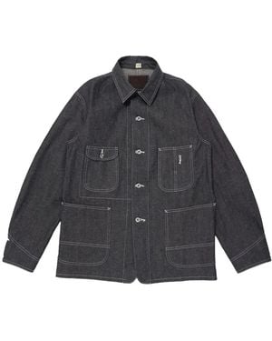 TAIGA TAKAHASHI Lot.716 Damaged Denim Jacket - Grey
