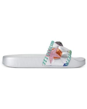 Kurt Geiger Meena Eagle Soccer Slides - White