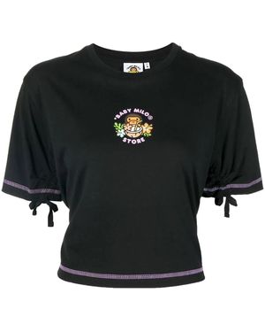 A Bathing Ape Logo-Print T-Shirt - Black