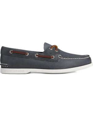 Sperry Top-Sider A/O 2 Eye Plushwave Boat Shoes - Grey