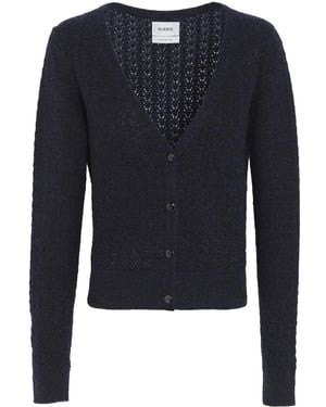 Barrie Cardigan En Cachemire À Col V - Bleu