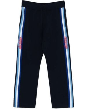 Drole de Monsieur Striped Track Trousers - Blue