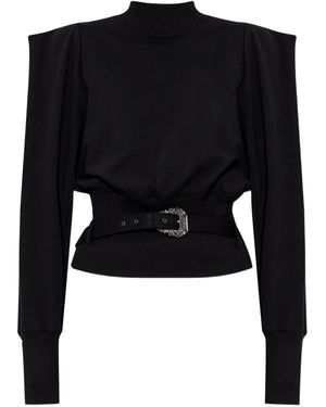 Versace Jeans Couture Sudadera con cinturón - Negro