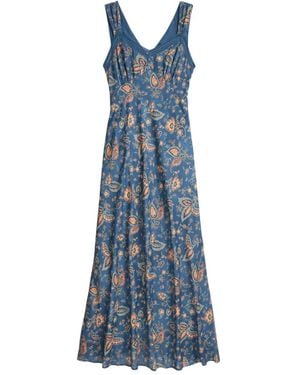 RRL Vestido Midi Con Estampado Floral - Azul