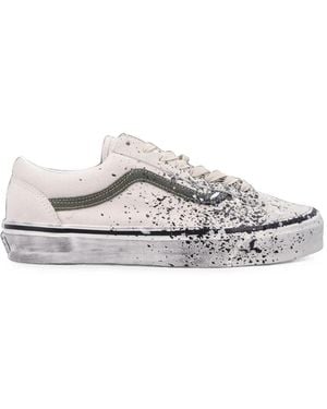 Vans Old Skool Paint-Splatter Sneakers - White